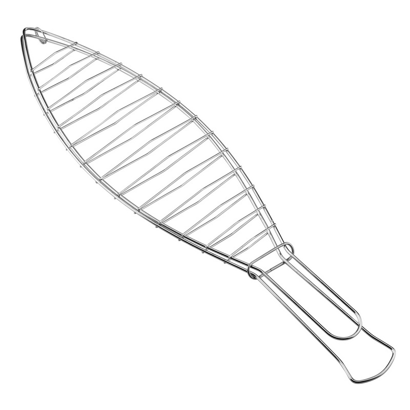 BQ-1179 Camping Accessories Portable Barbecue Basket Folding Bbq Fish Grill Mesh