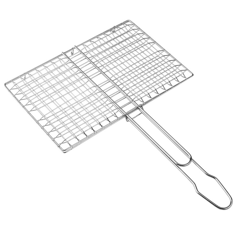BQ-1184 New Hot Sell Bbq Stainless Steel Mesh Net Long Handle