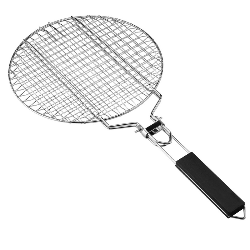 BQ-1195 High Quality Bbq Mesh Reusable Bbq Baked Bag Mesh Mat Round Charcoal Grill