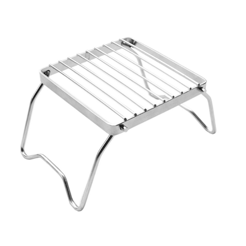 RQ-8109 Camping Folding Portable Stove Mini Foldable Barbecue Grill Stove Rack Table