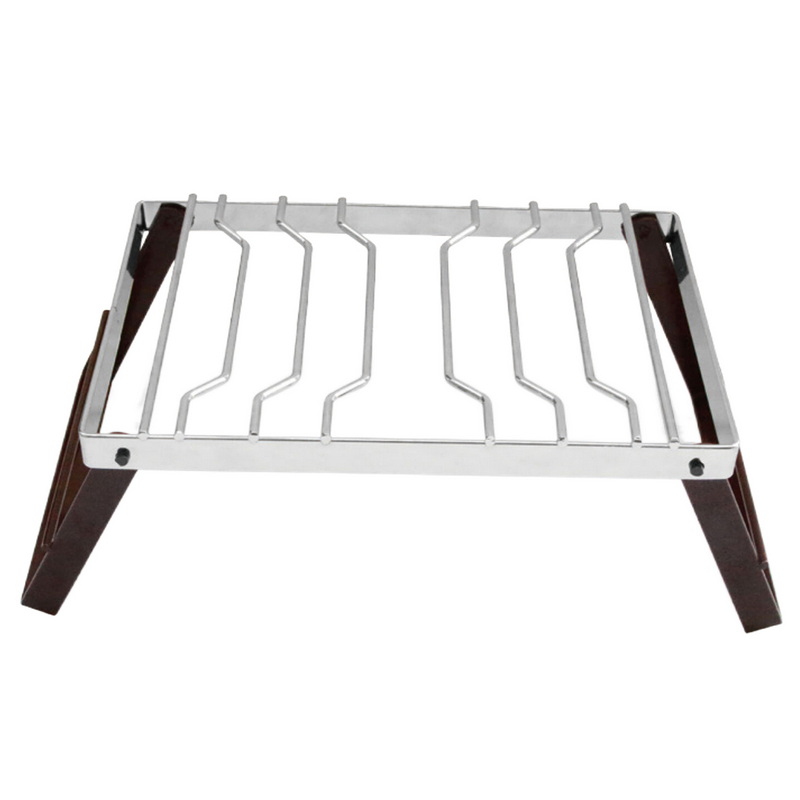 RQ-8113M Mini Picnic Grill Barbecue Smoker Charcoal Outdoor Camping Folding Grill Rack