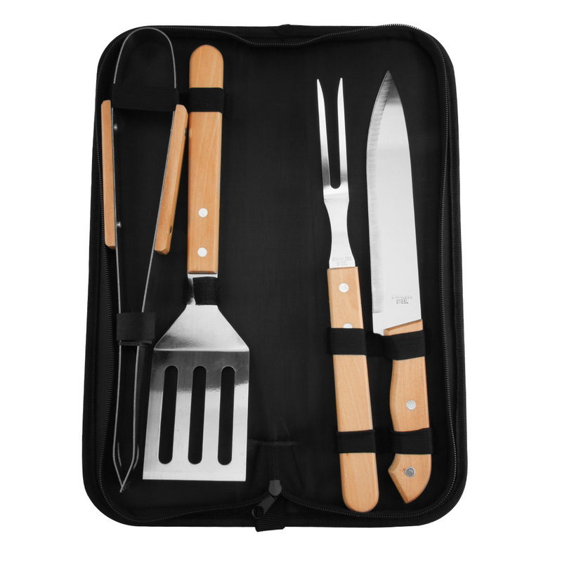 BS-3112C New Design BBQ Grill Tools Set With PP Bag