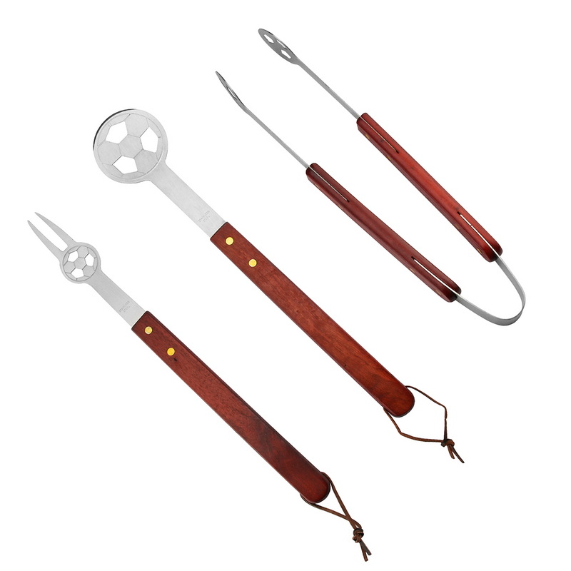 BS-3138 Kitchen Tools Utensils Wholesale Bbq Grill Accessories Wooden Handle Tools