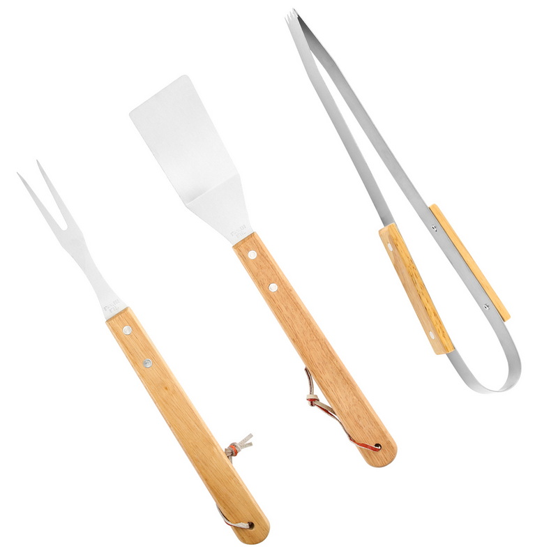 BS-3178 Industrial Stainless Steel BBQ Grill Tools Set With Carrying Bag