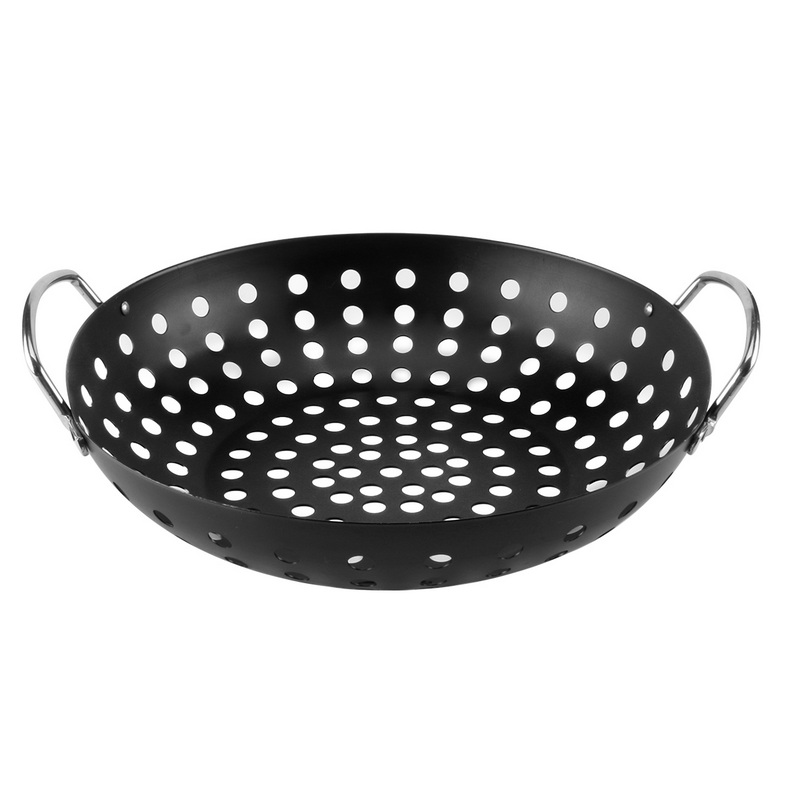 BT-5101 Round BBQ Basket Non-Stick Grilling Basket Factory Wholesale