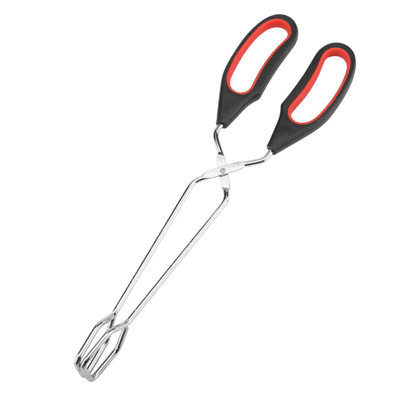 BK-7118M Portable Grilling Scissor Food Tongs Stainless Steel Kitchen Tongs BBQ Clip