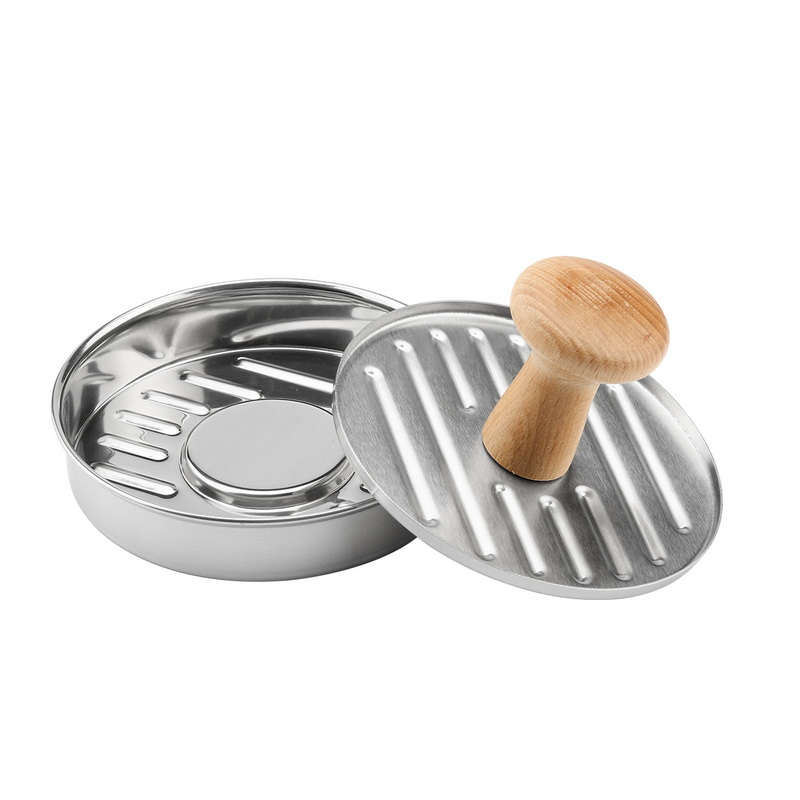 BK-7122 Factory Wholesales BBQ Press Stainless Steel BBQ Tools Burger Press For Barbecue Hamburger