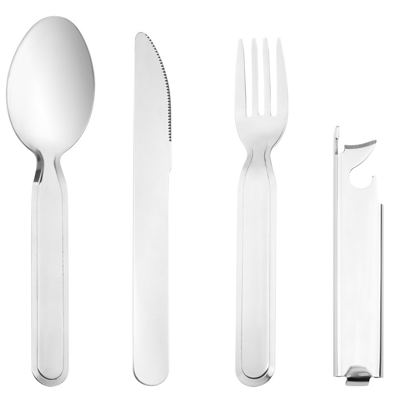 CT-8030 3 In 1 Multifunctional Portable Travel Tableware Camping Cutlery Set For Picnic