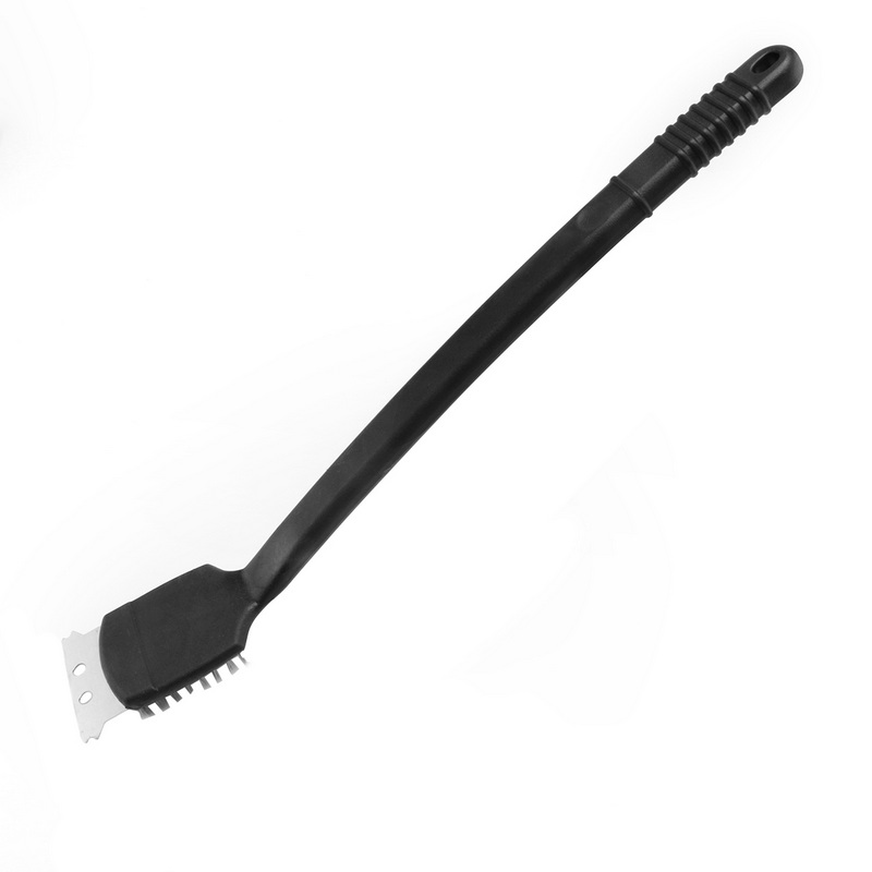 BQ-6116 Easily Cleaned Barbecue Tools BBQ Grill Cleaning Brush Stainless Steel Scraper