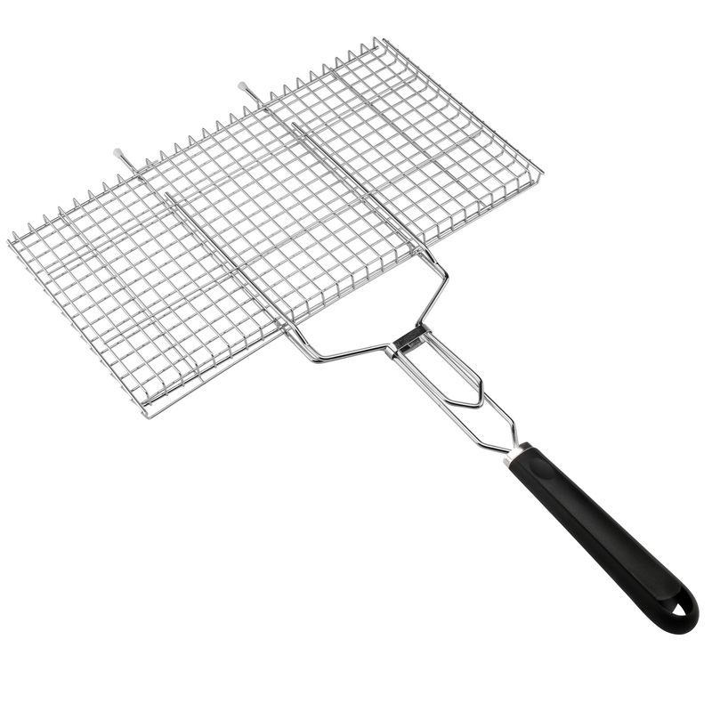 BQ-1208 Outdoor Barbecue Outdoor Grill Basket BBQ Camping Tools Vegetable Grilling Rack