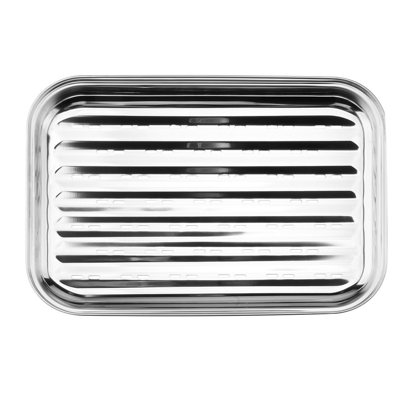 BT-5137 Flat BBQ Grill Tray Barbecue Grilling Metal Tray For Camping Outdoor