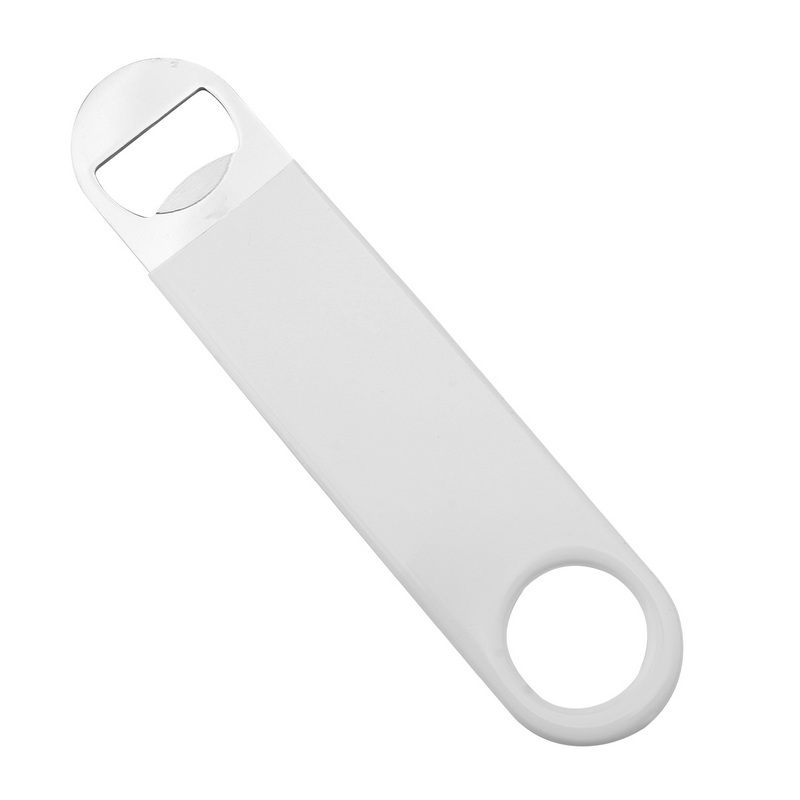 CT-8042 White Flat Stainless Steel Camping Tools Bottle Opener Barbecue Tools