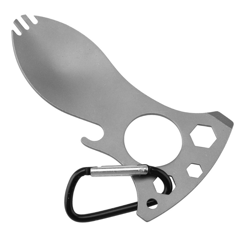 CT-8045 Steel Mini Picnic Multi FunctionTableware Camping Accessories Cutlery Set