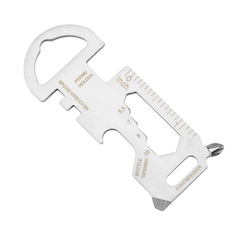 CT-8050 Steel EDC Combination Outdoor Tools Card Camping Gear Hook Card