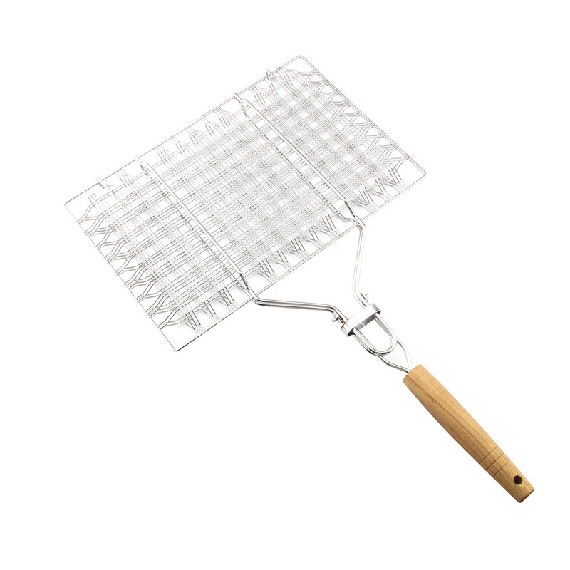 BQ-1194 Dismounting BBQ Grill Basket Set Stainless Steel Barbecue Grilling Basket Mesh