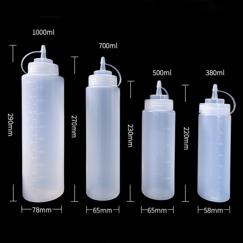 BS-3205 Barbecue Tools Manufacturer Plastic Food Grade Sauce Bottles Customize Size