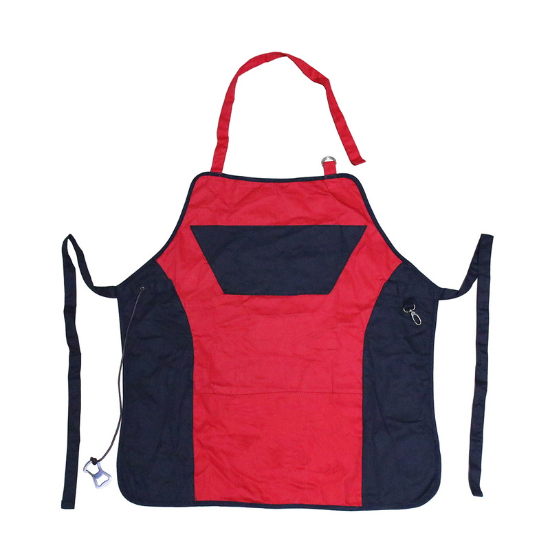 Working Apron Canvas with Cross Straps Adjustable for Men Women Heavy Duty Kitchen Apron