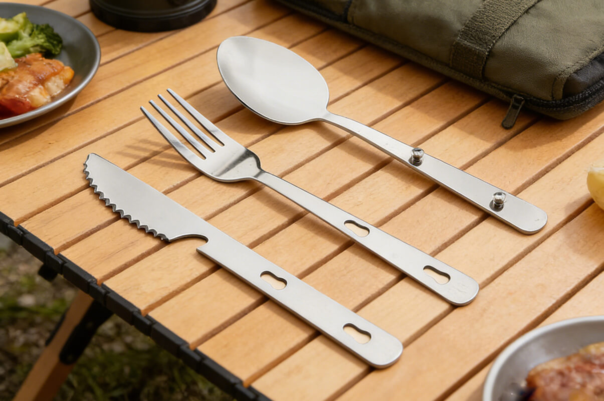 Portable Stainless Steel Cutlery Set: Elegance On-the-Go