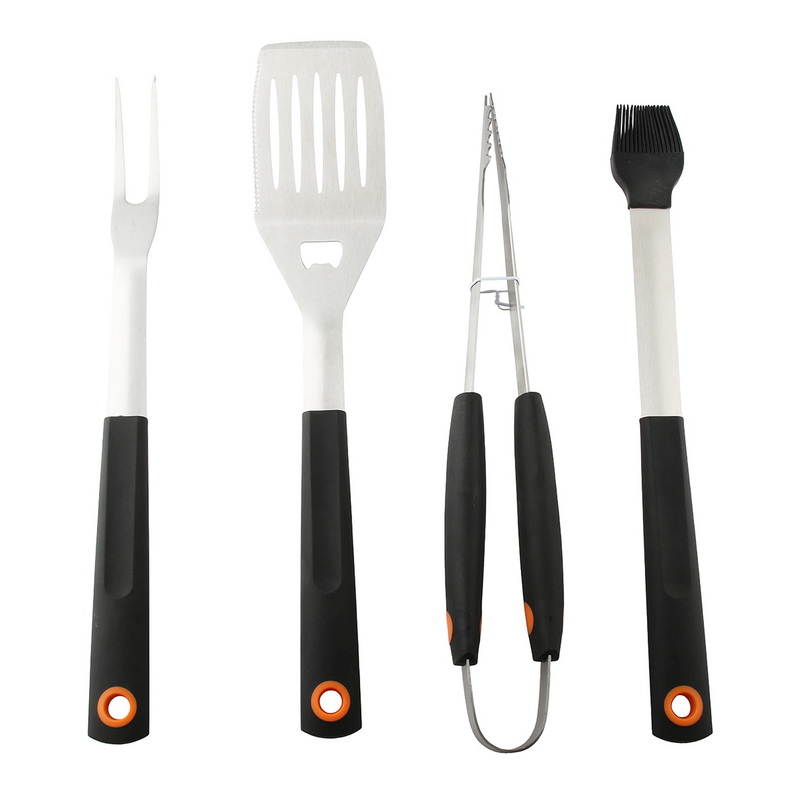 BS-3219 Heavy-Duty BBQ Utensils Kit Stainless Steel BBQ Grill Tool Set with Non-Slip TPR Handles