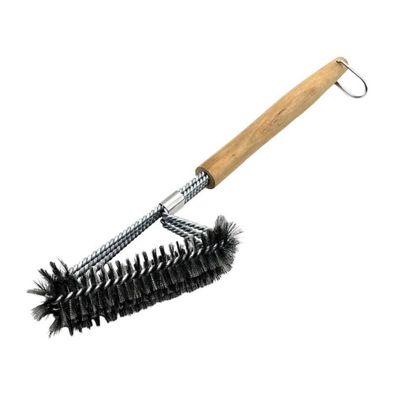 BQ-6142 Heavy Duty Wire Barbecue Cleaning Brush Outdoor Camping Grill Accessories
