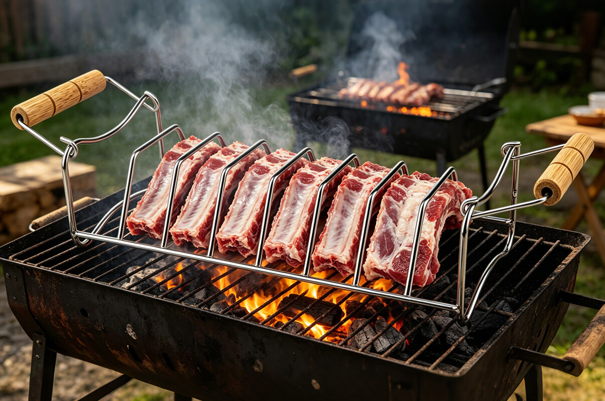 BBQ Rib Rack: The Ultimate Tool for Perfectly Smoked & Grilled Ribs
